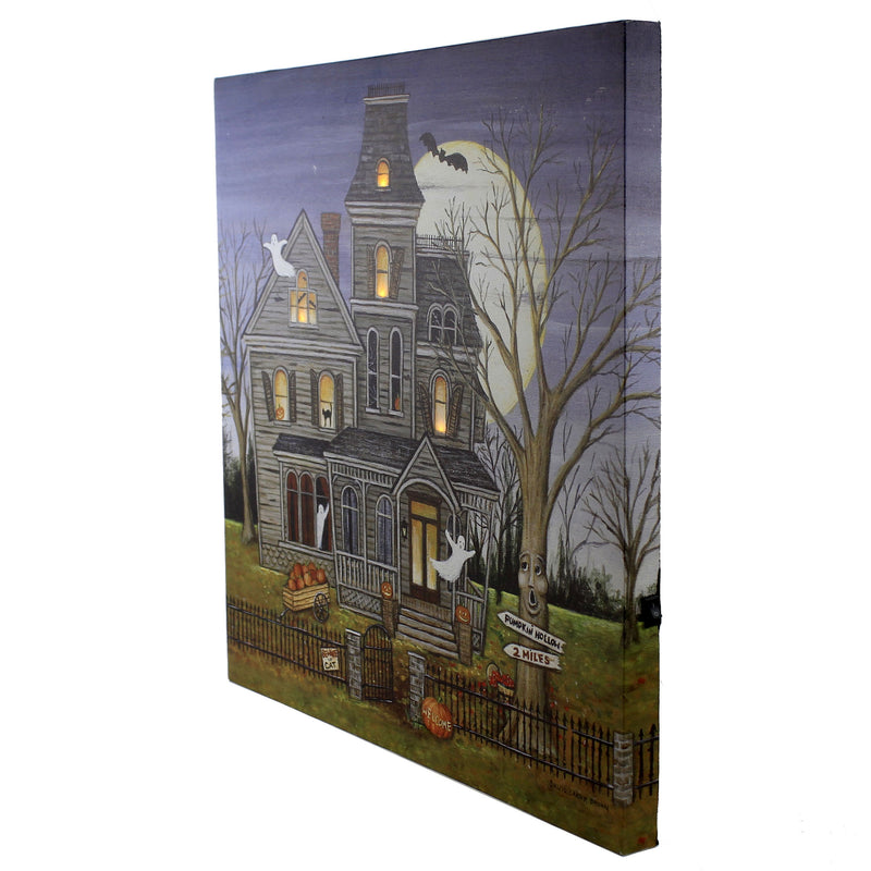 Halloween Haunted House Led Wall Art - - SBKGifts.com