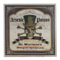 (52077) Halloween 3D Poison Skeleton Wall Art, 15.75 Inch, Halloween Hanging Picture Xwal76398