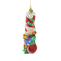 Huras Family Elf Sitting On A Candy Cane - - SBKGifts.com