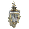 (52101) Huras Family Silver & Gold Lantern, 6.50 Inch, Ornament Anniversary Wedding C788