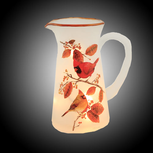 Stony Creek Cardinal With Aspen Pitcher - - SBKGifts.com