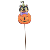 Halloween Vintage Cat In Pumpkin - - SBKGifts.com