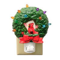 (52204) Christmas Wreath Night Light, 5.25 Inch, Cardinal Electric Plug-In Mx181443