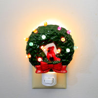 Christmas Wreath Night Light - - SBKGifts.com