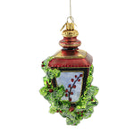 Huras Family Red Lantern & Evergreens - - SBKGifts.com