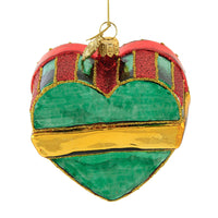 Huras Red & Gold Heart Shaped Box - - SBKGifts.com