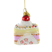 (52239) Huras Family Cherry Petit Four, 3.50 Inch, Ornament Cake Pastry Sweet S872