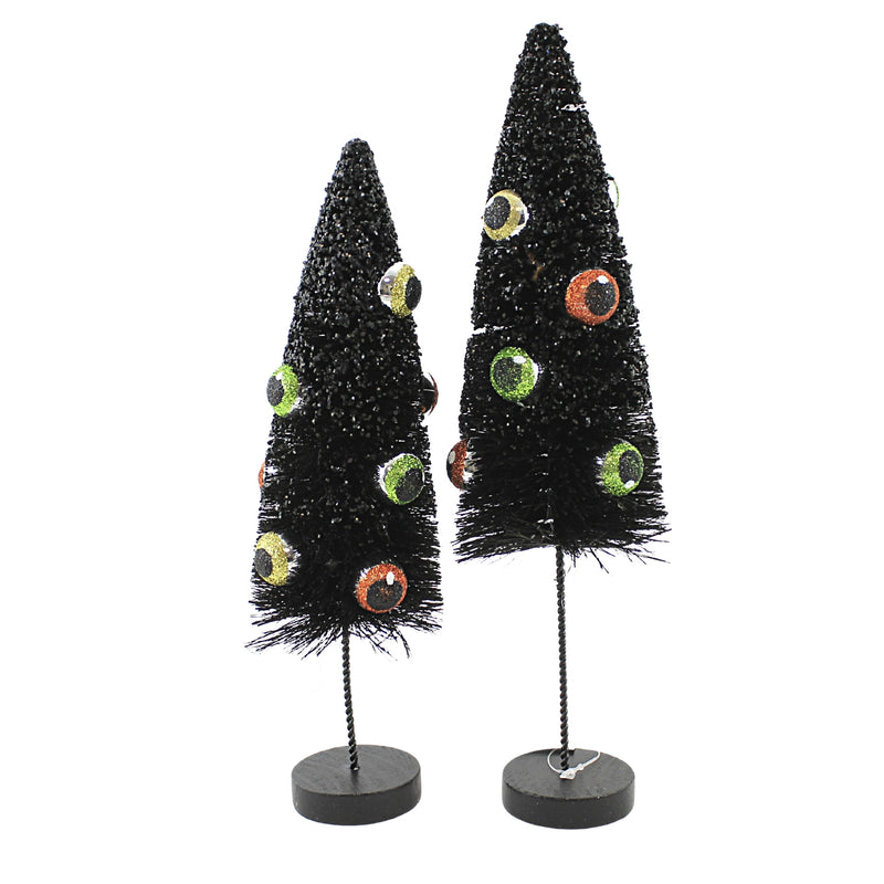 Halloween Eerie Eyeball Bottle Brush Tree - - SBKGifts.com