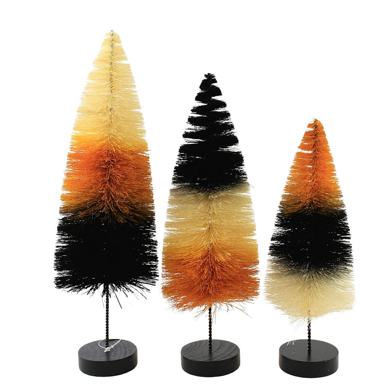 Bethany Lowe Stripe Bottle Brush Trees - - SBKGifts.com