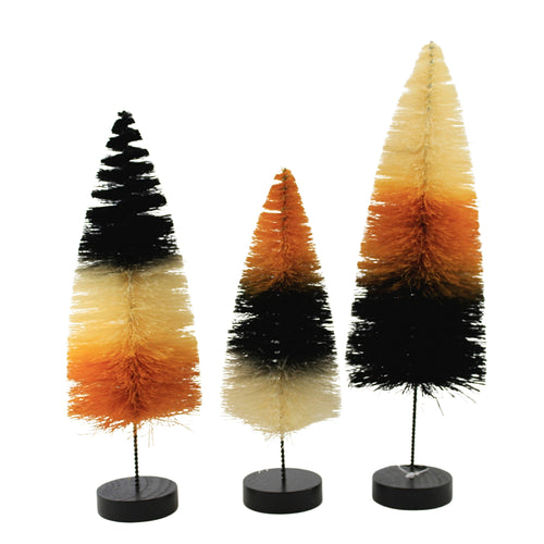 Bethany Lowe Stripe Bottle Brush Trees - - SBKGifts.com