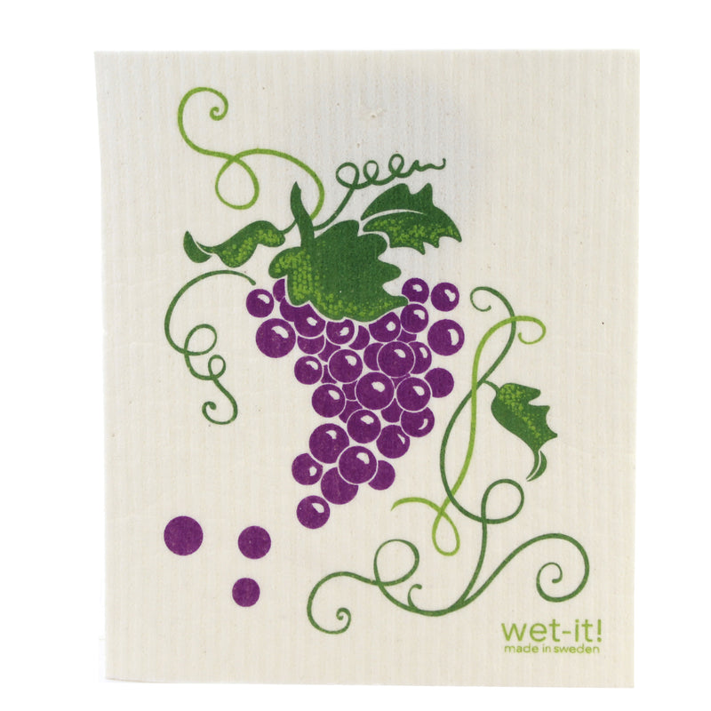 Swedish Dish Cloth Grapevine & Strawberries - - SBKGifts.com