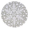 Swedish Dish Cloth Gray And Blue Snowflakes Round - - SBKGifts.com