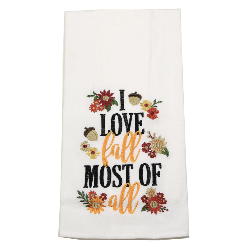 (52330) Fall Pumpkin Season  Love Fall Towel, 27.00 Inch, Flour Sack Towels C86171639-41