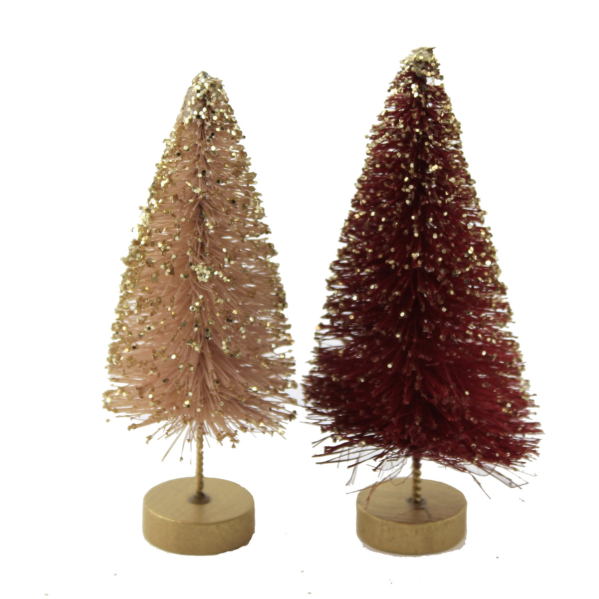 Christmas Jewel-Tone Mini Bottle Brush - - SBKGifts.com