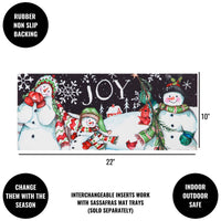 Christmas Snowman Holiday Sassafras Mat - - SBKGifts.com