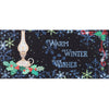 (52496) Evergreen Warm Winter Wishes Mat, 0.25 Inch, Sassafras Oil Lamp Winter Holly 431884