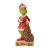 (52510) Jim Shore Grinch Two-Sided Naughty/Nice, 8.00 Inch, Christmas Dr.Seuss Jim 6008891