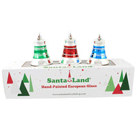 (52597) Santa Land Yuletide Jubilant Bells Set / 3, 4.00 Inch, Ornament Christmas Set Boxed 21E1020