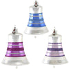 (52598) Santa Land Yuletide Celebration Bells S/3, 4.00 Inch, Ornament Christmas Set Boxed 21E1030