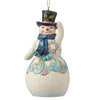 (52605) Jim Shore Snowman With Top Hat*, 4.75 Inch, Christmas Snow Man 6008130