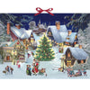 (52609) Christmas Village On The Hill, 15.00 Inch, Advent Calendar Tradition 72258