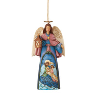 (52612) Jim Shore Angel With Holy Scene, 4.75 Inch, Christ Jesus Ornament 6009455