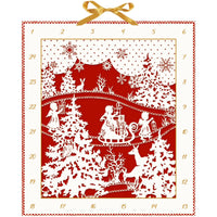 (52620) Christmas Woodland Silhouette, 18.00 Inch, Advent Calendar Scherenschnitt 92935