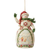 (52634) Jim Shore Red & Green Snowman, 4.25 Inch, Christmas Snow Man Jim 6009470