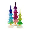 (52635) Cody Foster Brilliant Ombre Trees Set / 3, 12.00 Inch, Christmas Decorate Village  Decor Crackle Finish Cd1656