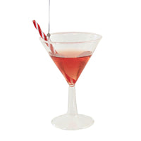 (52673) Holiday Ornament Candy Cane Martin, 5.50 Inch, Christmas Party Drink Go8389