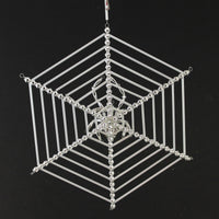 Santa Land Beaded Silver Christmas Spider - - SBKGifts.com