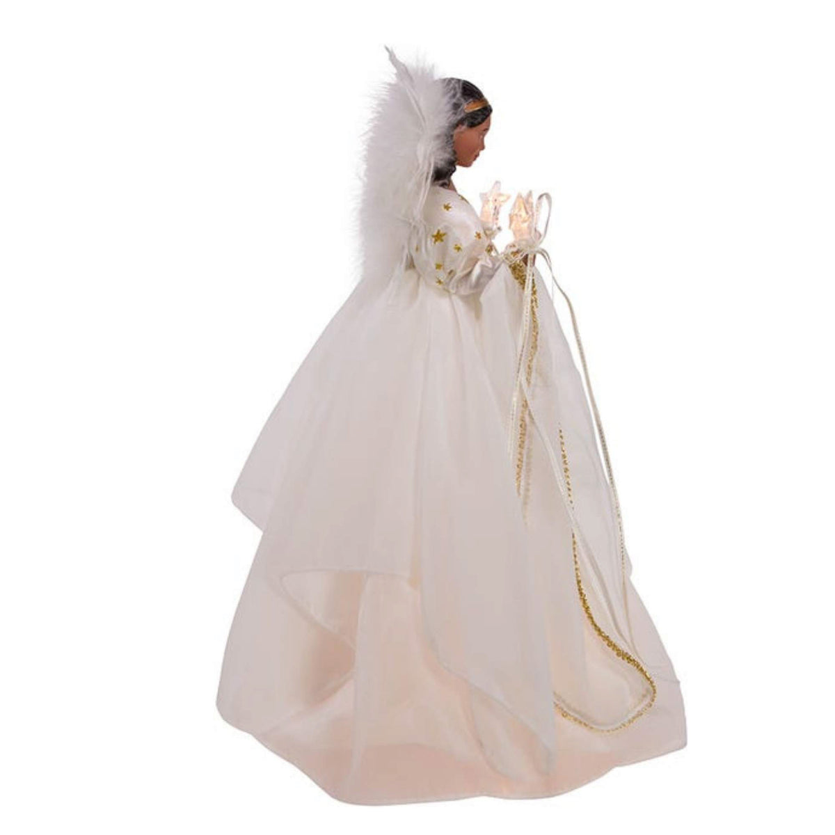 Tree Topper Finial Dark Skin Angel Tree Topper - - SBKGifts.com