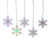 (52743) Christmas Snowflake Garland, 6.50 Inch, Led Changing Color Ad2814