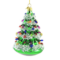 (52748) Noble Gems Christmas Tree, 5.75 Inch, Frosted Boughs Nb1346