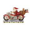 (52939) Jim Shore Santa Riding Motorcycle, 5.75 Inch, Claus Motorbike Christmas 6008883