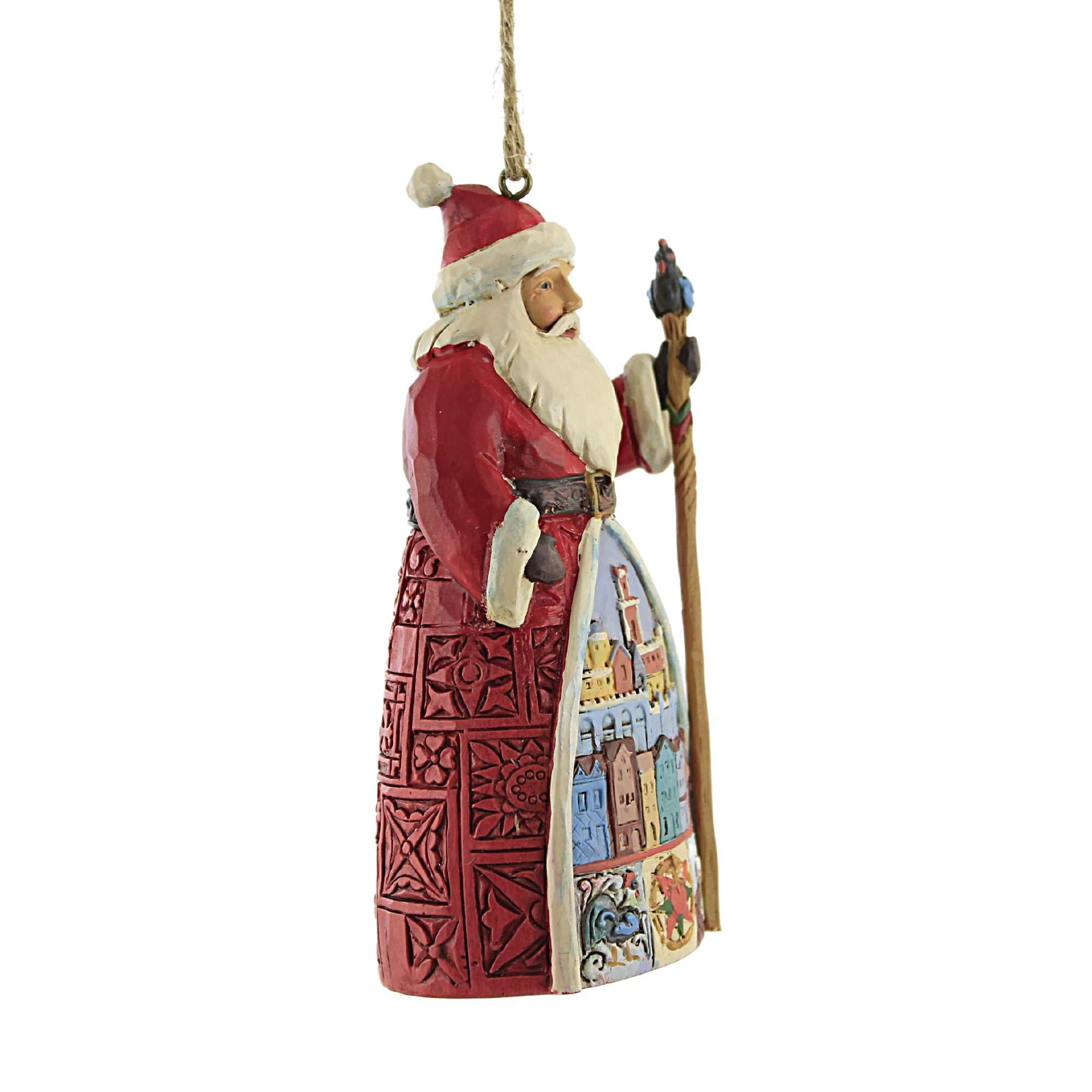 Jim Shore Portuguese Santa Stone Resin Christmas Claus Ornament 6004307