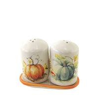 (Sec53095) Second Sale Painted Pumpkins Salt & Pepper, 2.75 Inch, Shaker Fall Autumn Sech9625