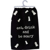 Decorative Towel Eat Drink Scary Happy Halloween - - SBKGifts.com