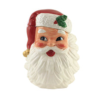 (53122) Transpac Retro-Looking Santa Cookie Jar, 12.25 Inch, Christmas Baking Holidays Y8964