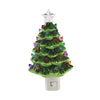 (53219) Christmas Vintage Tree Night Light, 6.75 Inch, Christmas Green Star 160236