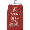 (53290) Decorative Towel Let It Snow  I'm At The Beach, 28.00 Inch, 100% Cotton Kitchen Ocean Sand 100526