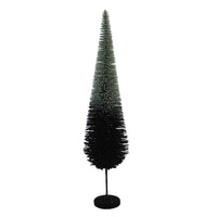 (53303) Halloween Halloween Sisal Black Tree, 17.25 Inch, Bottle Brush Spooky Em2346b