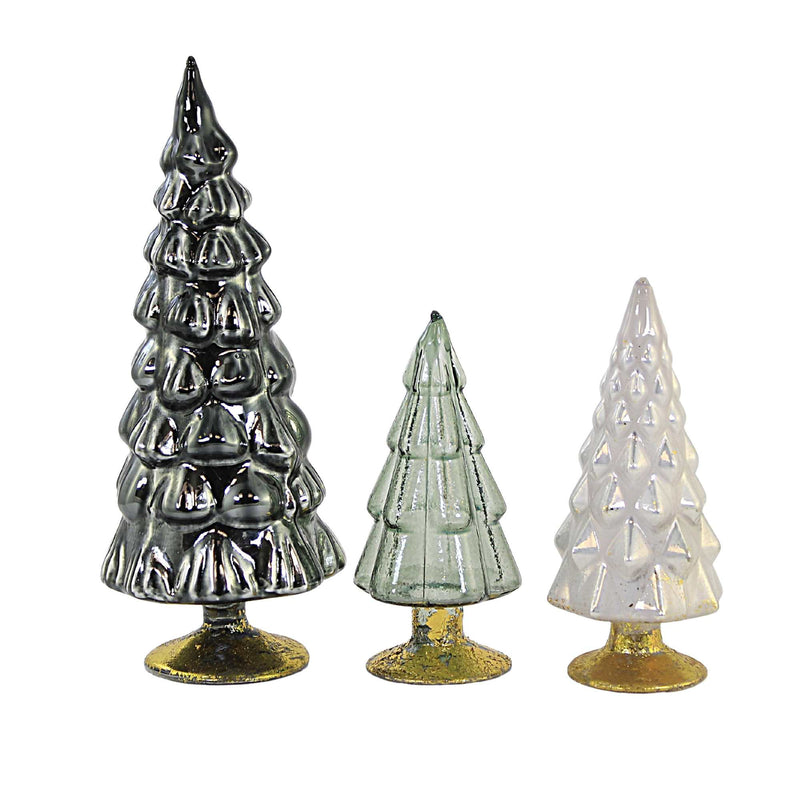 Cody Foster Small Hue Trees Gray Set / 3 - - SBKGifts.com