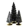 (53316) Cody Foster Small Hue Tree Black Set / 3, 7.00 Inch, Decorate Decor Mantle Halloween Ms2105bk