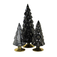 (53316) Cody Foster Small Hue Tree Black Set / 3, 7.00 Inch, Decorate Decor Mantle Halloween Ms2105bk