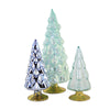 (53317) Cody Foster Small Hue Trees Snowfall Set / 3, 7.00 Inch, Snowfall Decorate Decor Mantle Ms2105sf