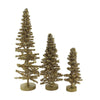 Cody Foster Tinsel Tree Gold Set/3 - - SBKGifts.com