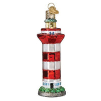 (53370) Old World Christmas Hilton Head Lighthouse, 4.50 Inch, Atlantic Ocean 20127