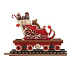 (53397) Ginger Cottages North Pole Express Sleigh Car, 3.50 Inch, Train Secrets Gingerman 80044