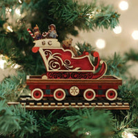 Ginger Cottages North Pole Express Sleigh Car - - SBKGifts.com